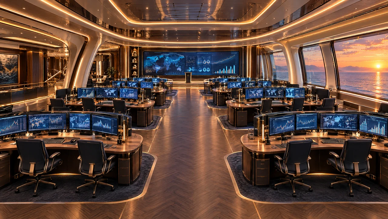 Salle de trading — concept NEXUS COF