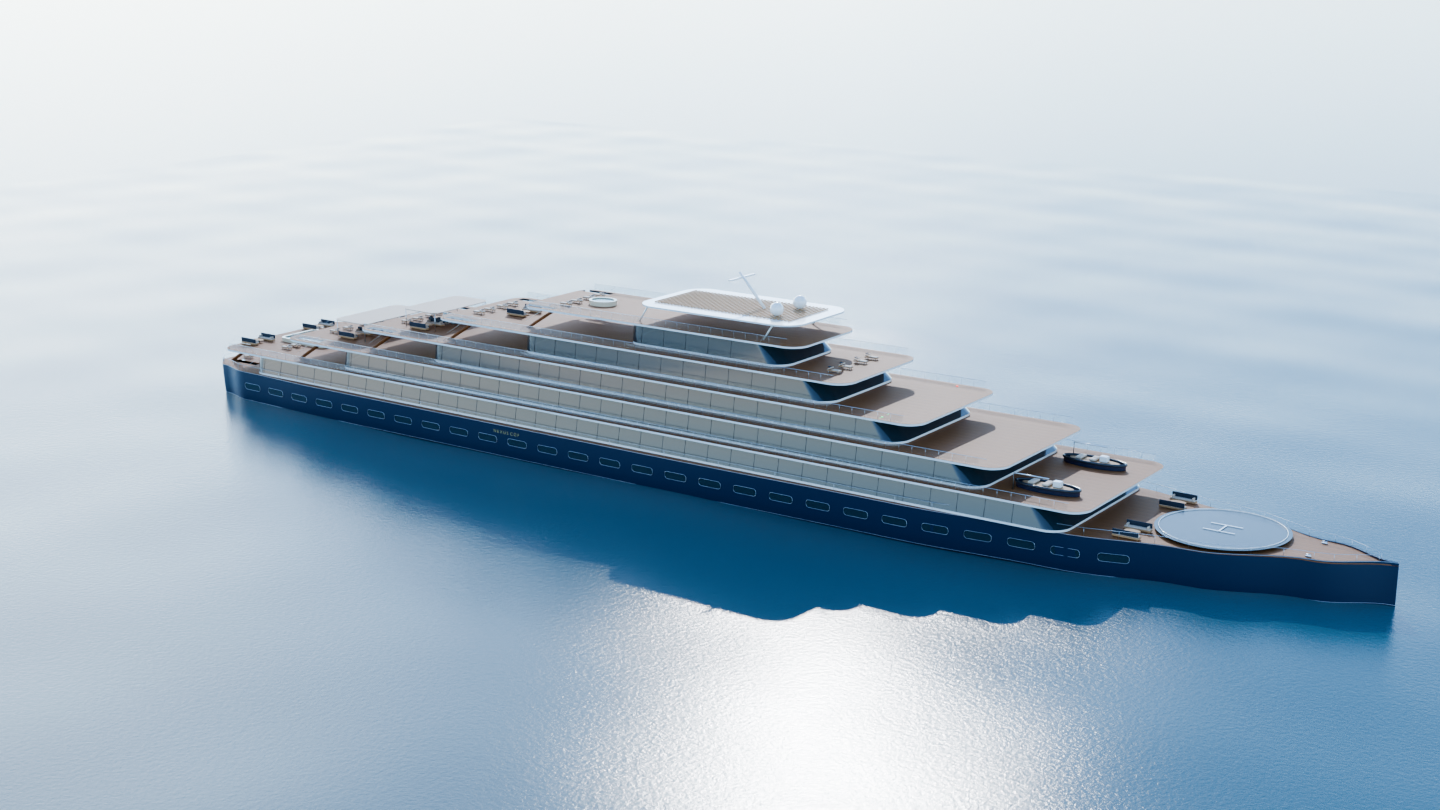 NEXUS COF — rendu du yacht de 200 m