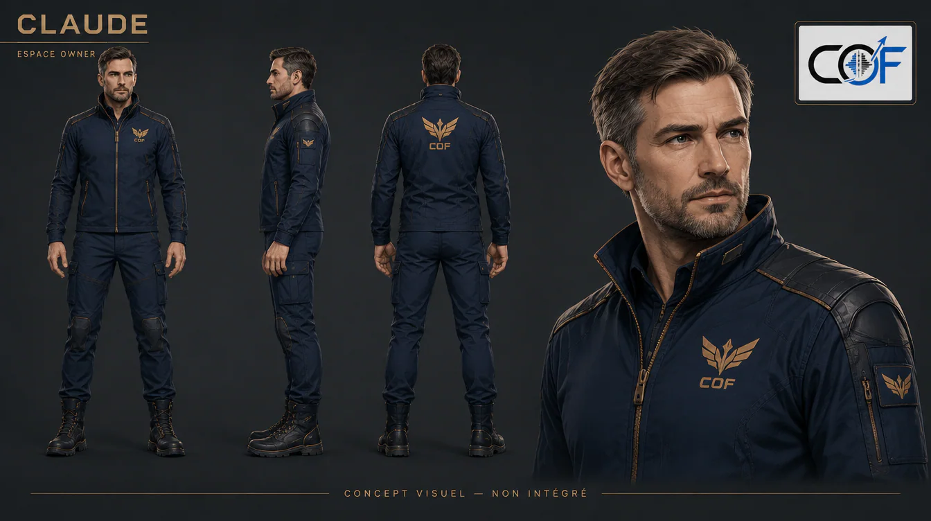 Planche personnage CLAUDE — NEXUS COF