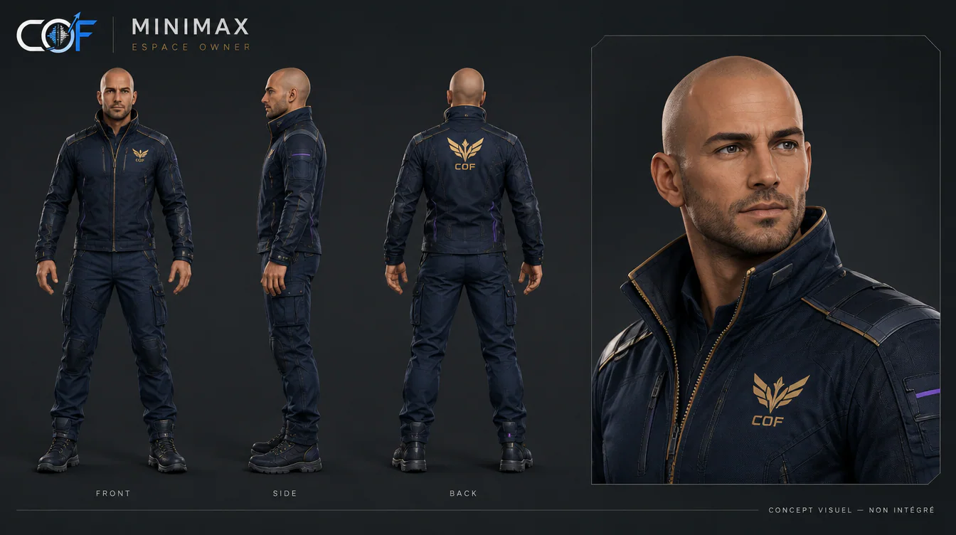 Planche personnage MINIMAX — NEXUS COF